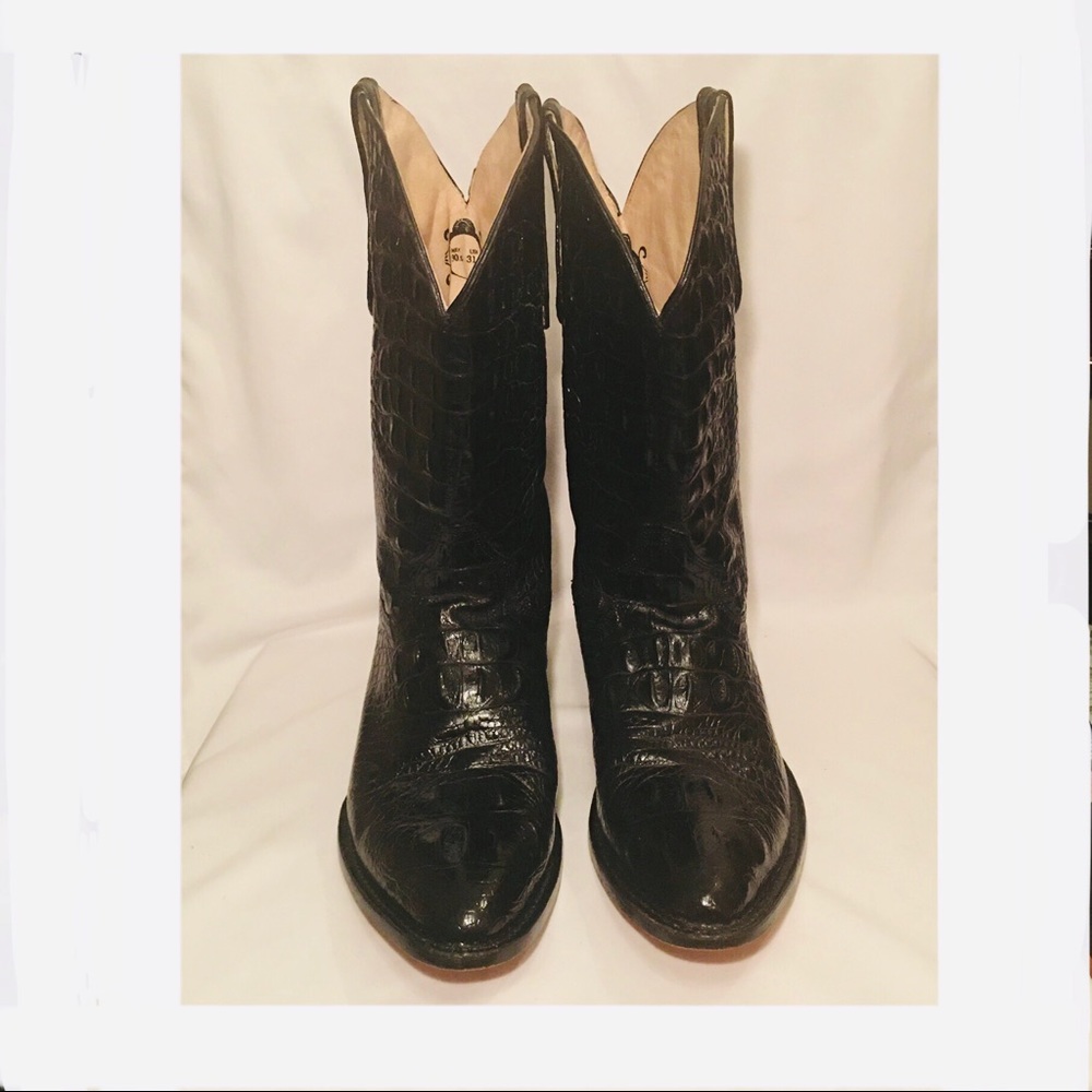 Buitre Men’s Alligator Cowboy Boots